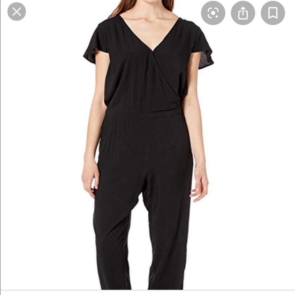 Black linen Jumpsuit, great condition!